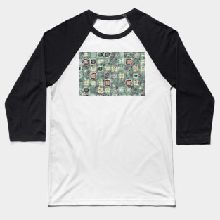 Abstract Decorative Floral Background Texture Baseball T-Shirt